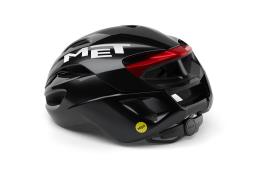 CASCO MET RIVALE MIPS NERO ROSSO LUCIDO
