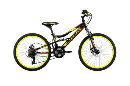 MTB ATALA STORM MD 24 21V NERO GIALLO ROSSO